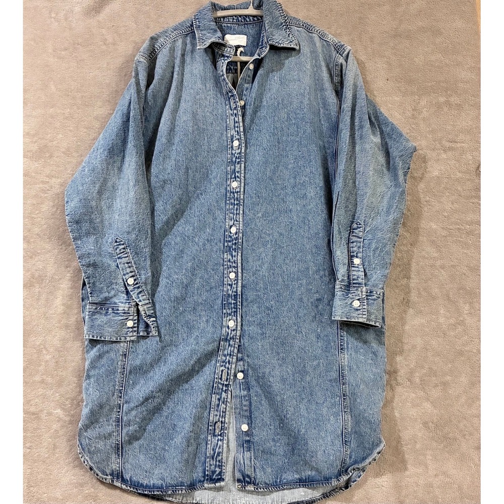 Universal Thread Denim Shirt Dress Oversized Small Western Country Cowgirl